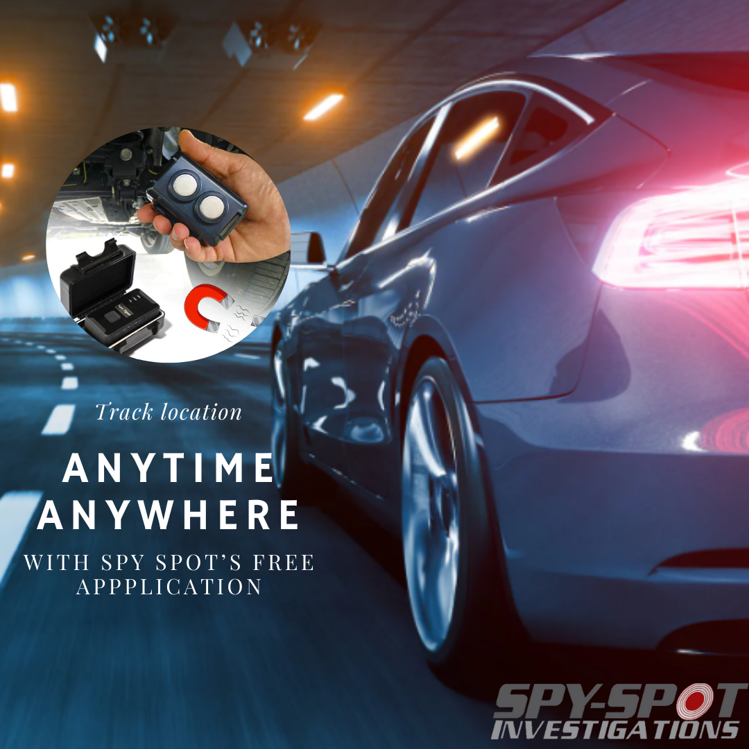 Spy Spot GPS tracker options for cars including hardwired, OBD, portable, and mounted vehicle trackers
