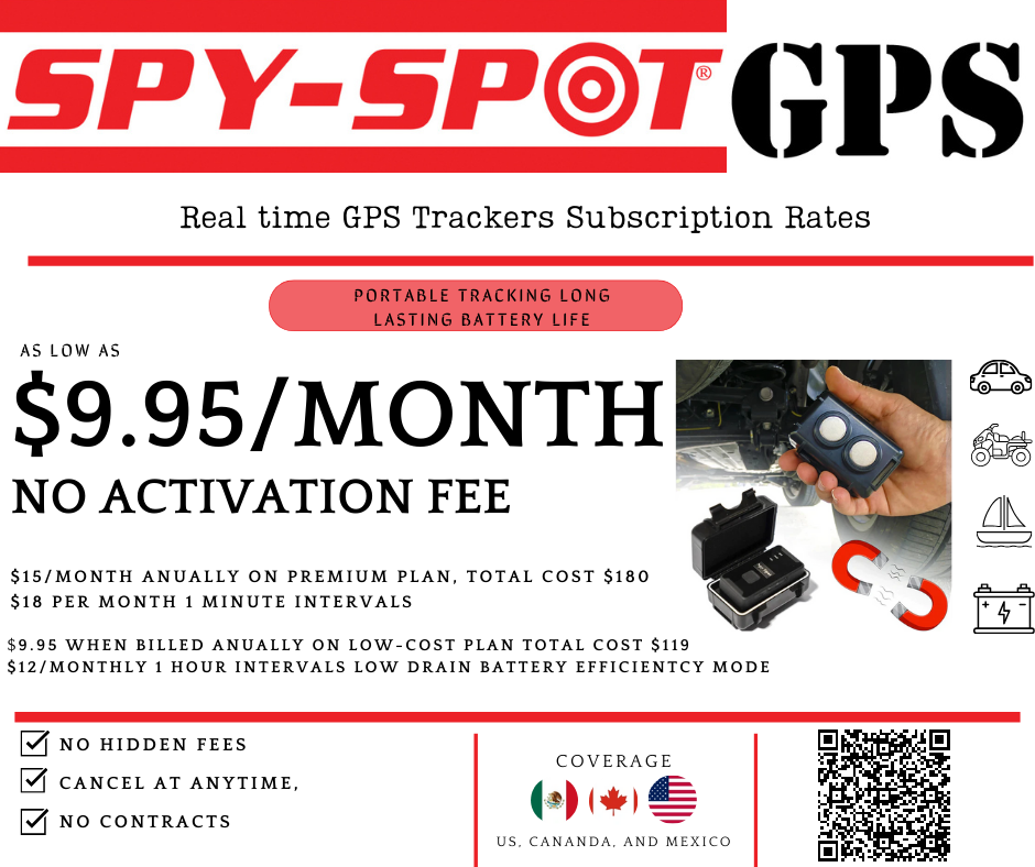 Spy Spot 4G Live Portable GPS Tracker Hidden Magnetic Tracking