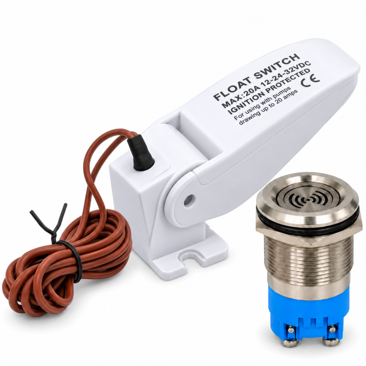 Automatic Float Switch with Buzzer Alarm for Bilge Pump