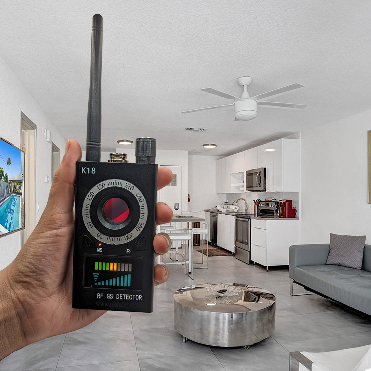 Bug Detector – Detects GPS Trackers, Voice Recorders, and Hidden Lenses