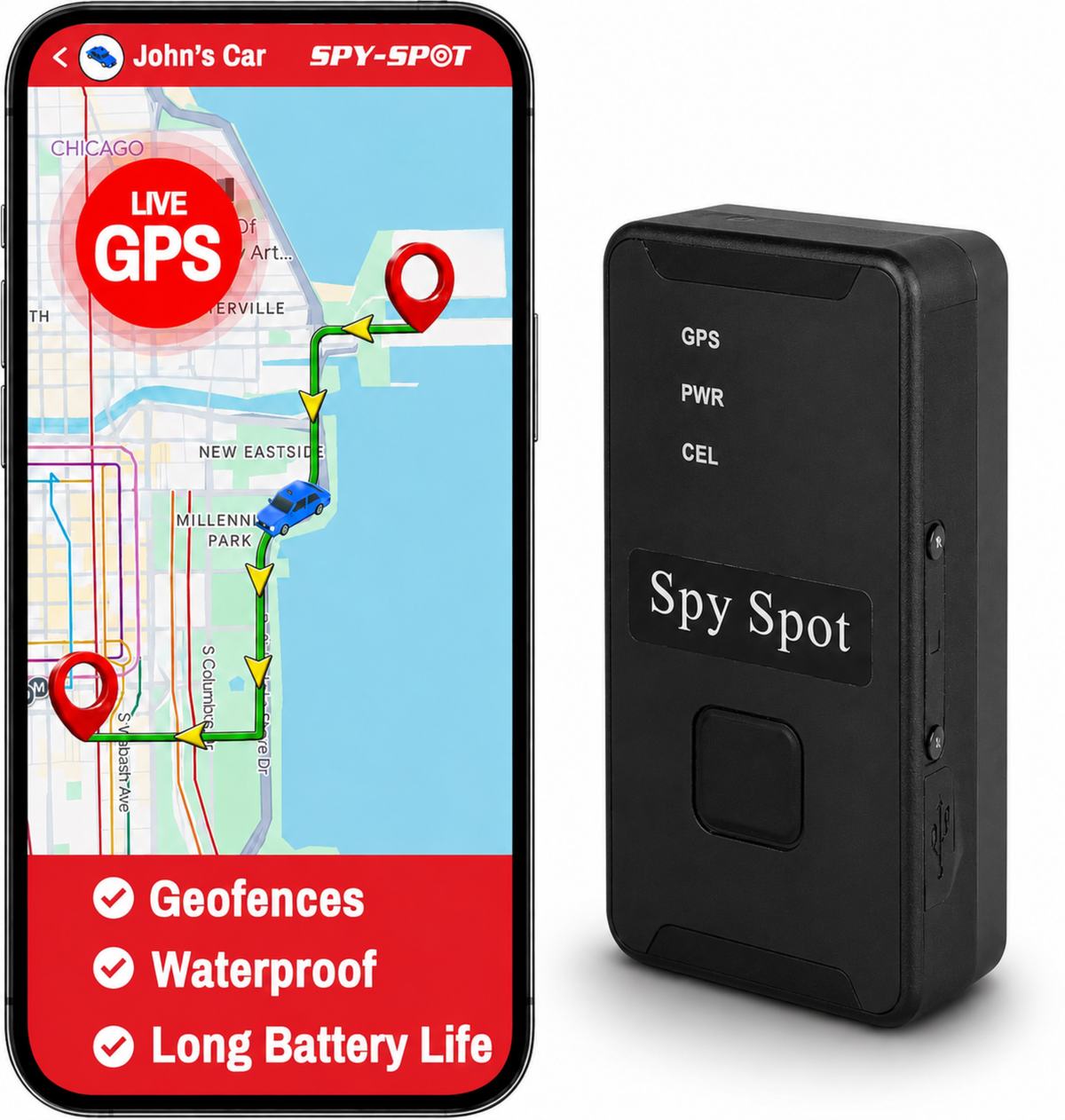 SPY SPOT GL320MG 4G LTE Portable GPS Tracker