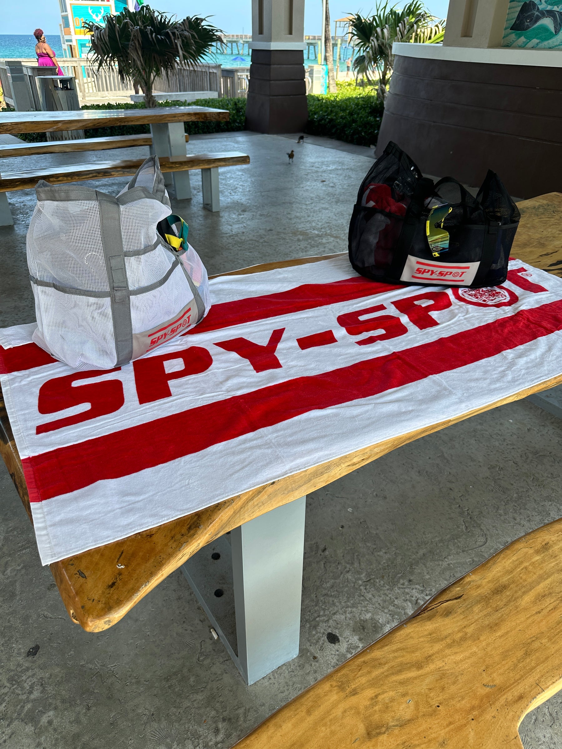 Spy Spot Tote Bag with Towel