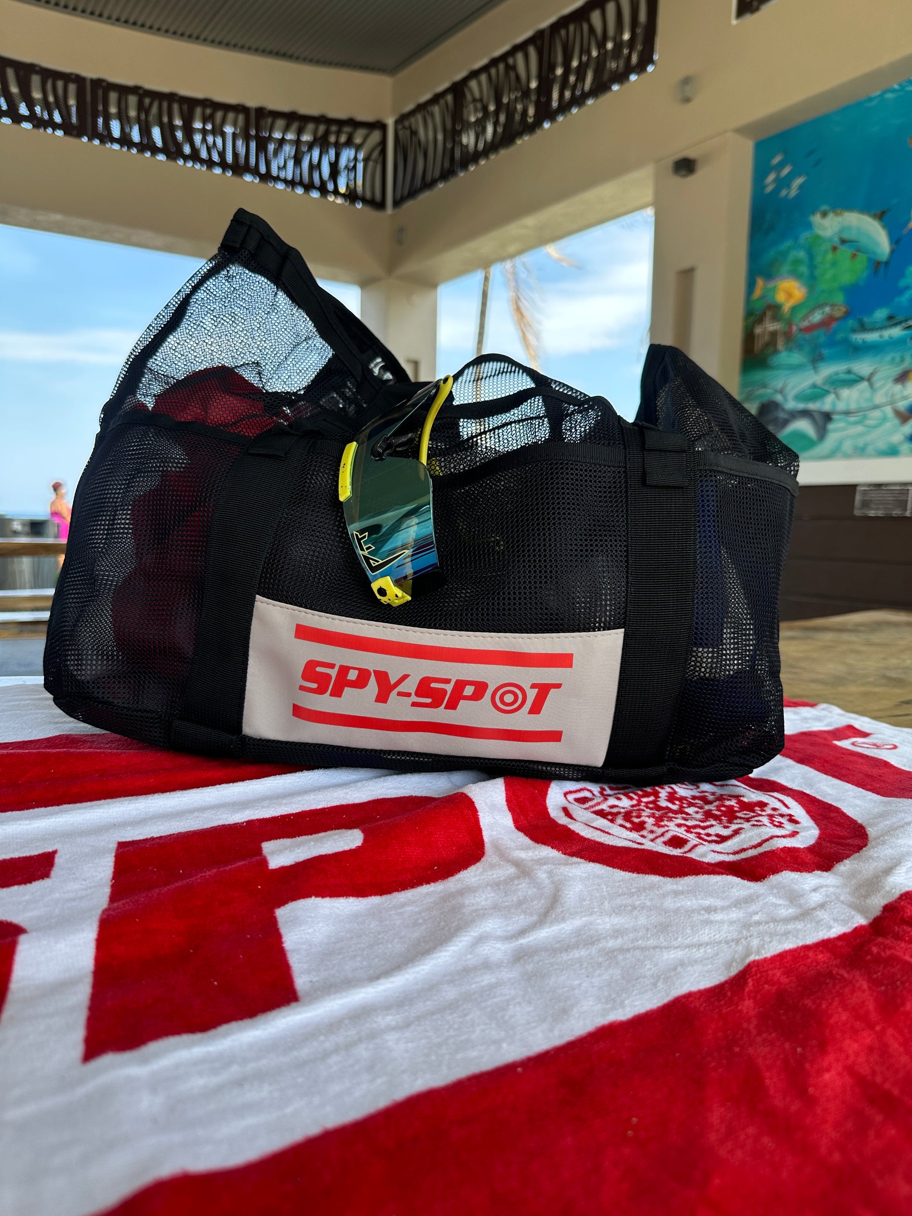 Spy Spot Tote Bag with Towel