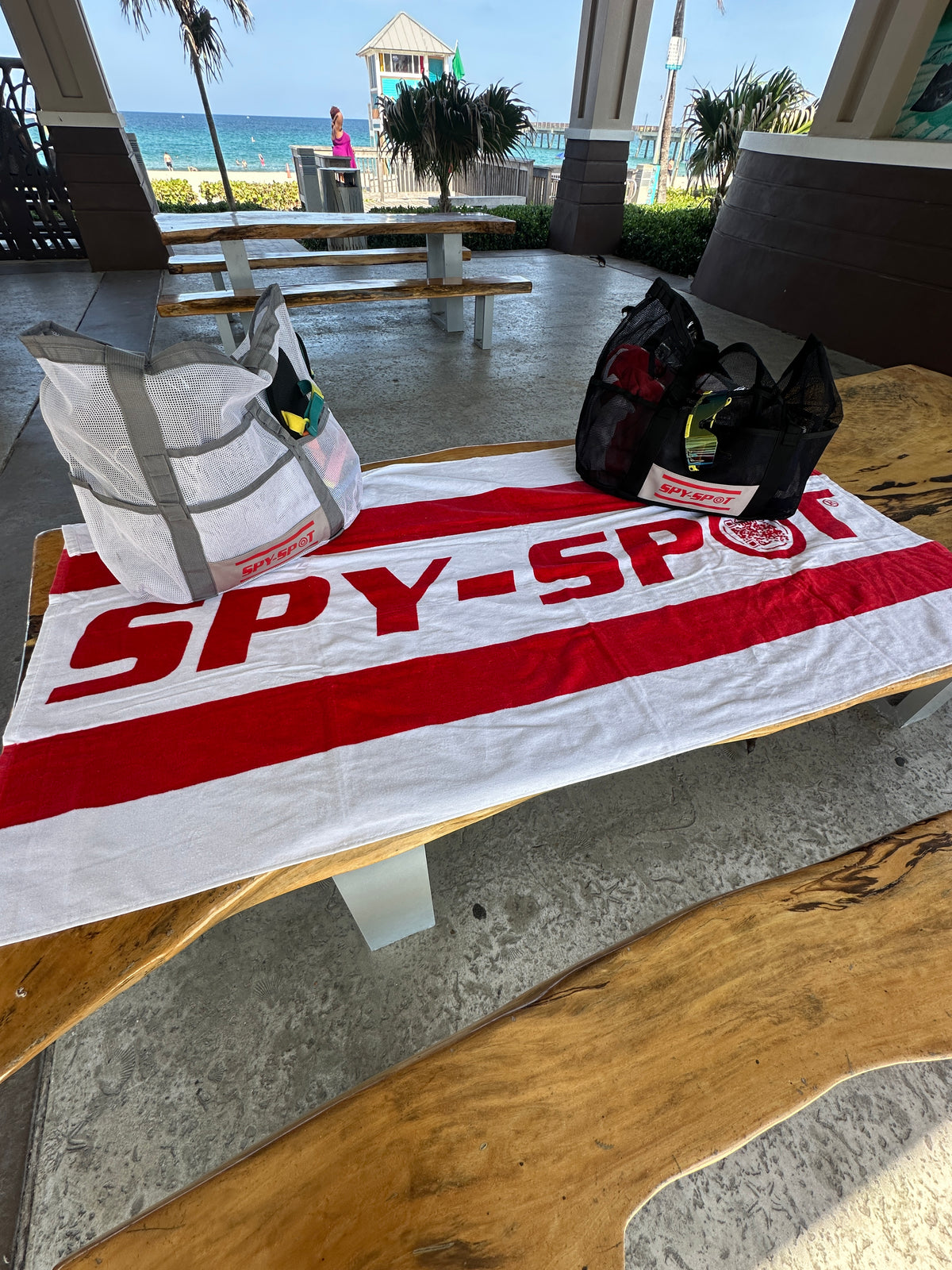 Spy Spot Tote Bag with Towel