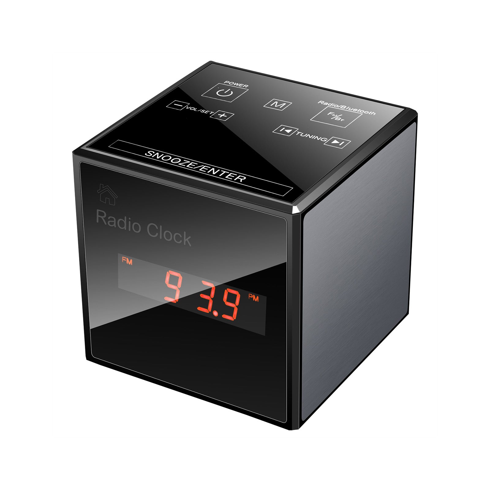 Hidden Camera Alarm Clock with Wi-Fi Streaming & Bluetooth Speaker – 1080P HD