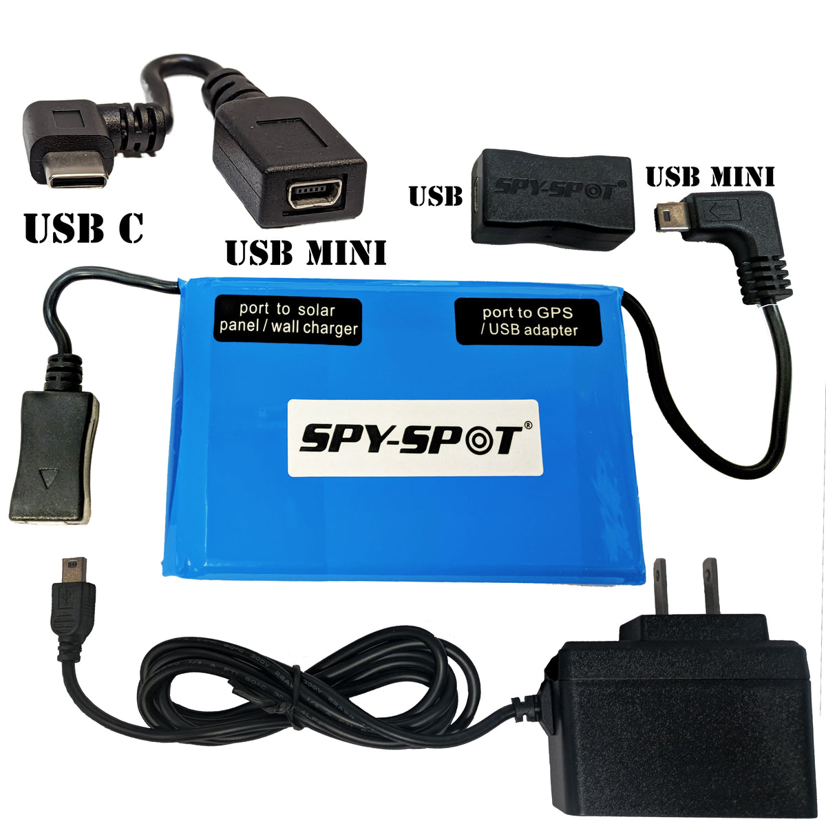 SpySpot Extended Slim Battery Pack for GPS Trackers and Battery Charger