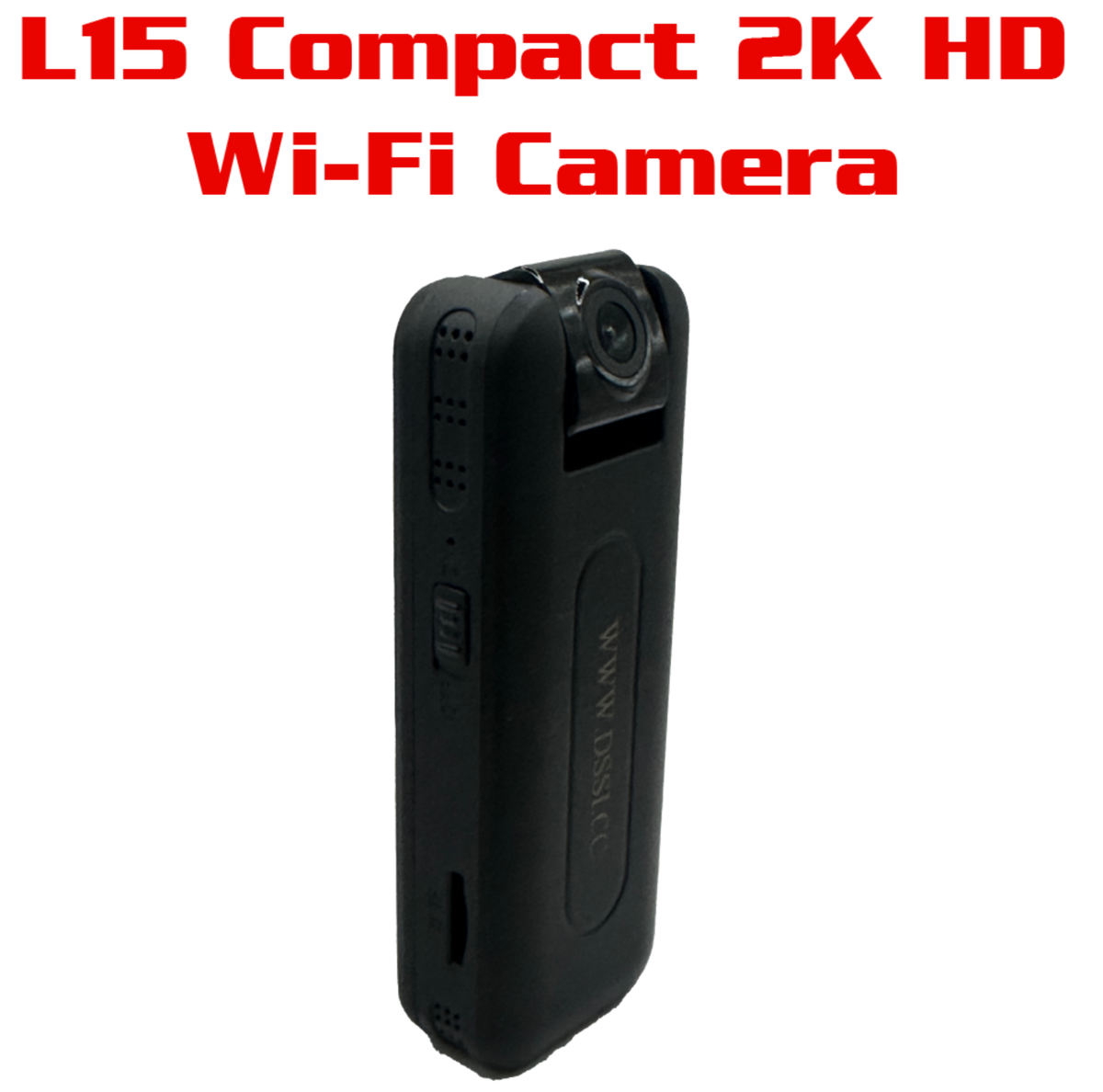 L15 2K WiFi Body Camera - 24Hr Battery, Night Vision, USB-C