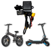 Spy Spot XT60 to USB-A & USB-C Power Adapter – Dual Port Charger for E-Bikes & Scooters | Connects to XT60 Battery for Phone, GPS, Camera Charging