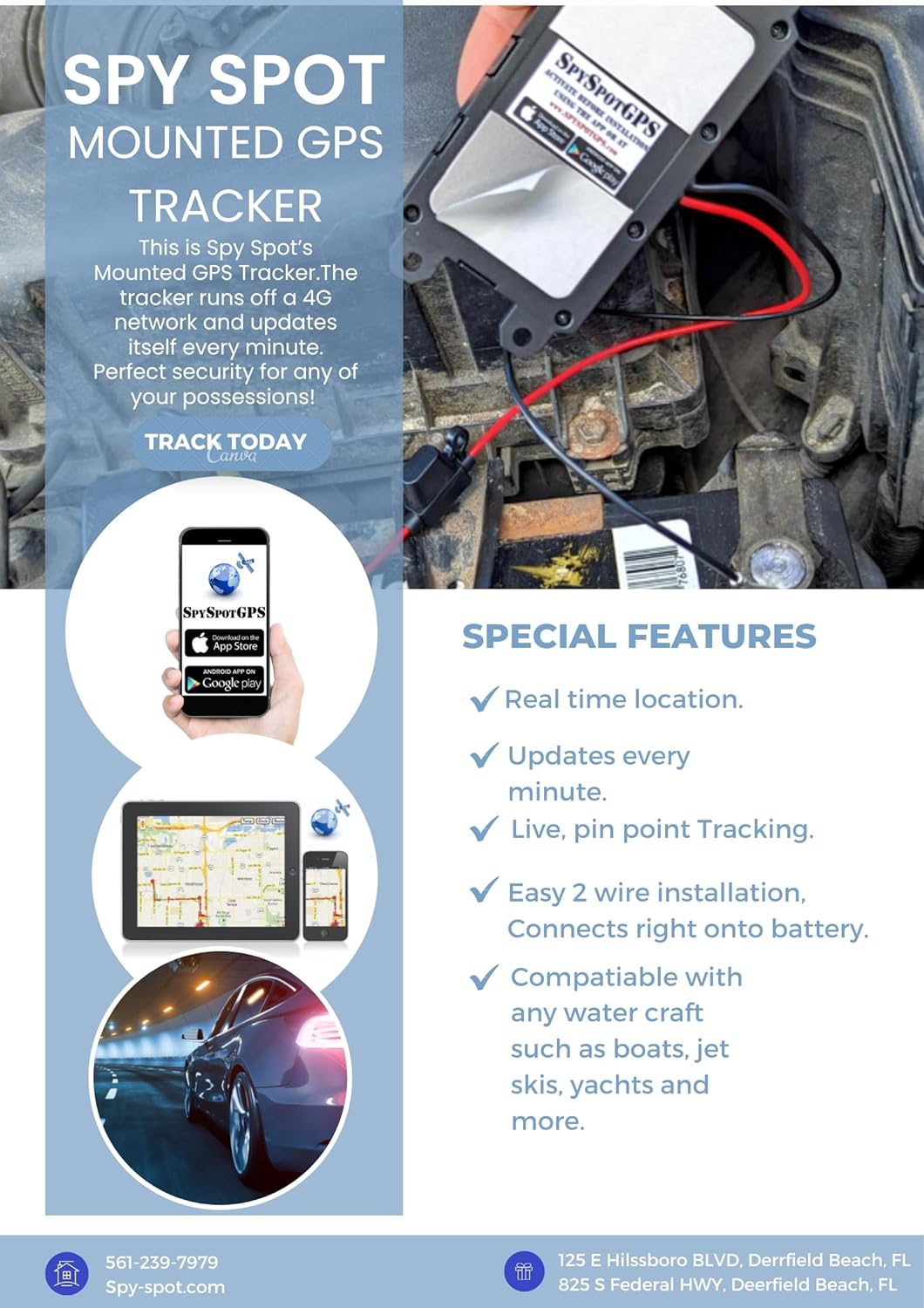 Mounted GPS Tracker (GB130): 4G LTE Vehicle Tracker