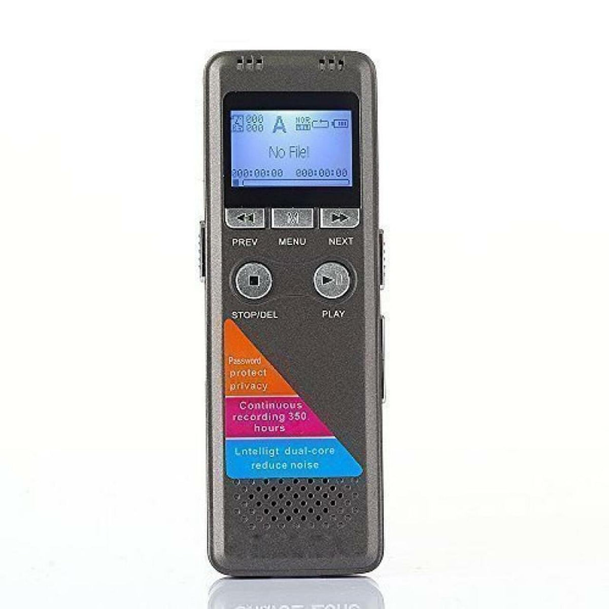 Spy Spot Digital Voice Activated Audio Recorder with Playback 8GB Built-in Memory