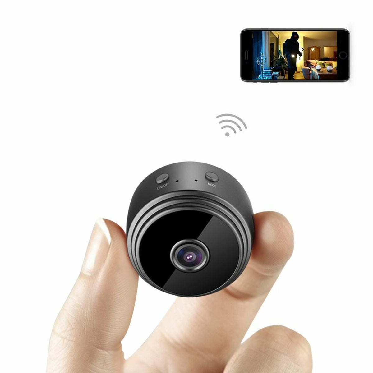 Hidden Video WIFI Camera 1080P Detects Motion and Night Vision Wireless Surveillance