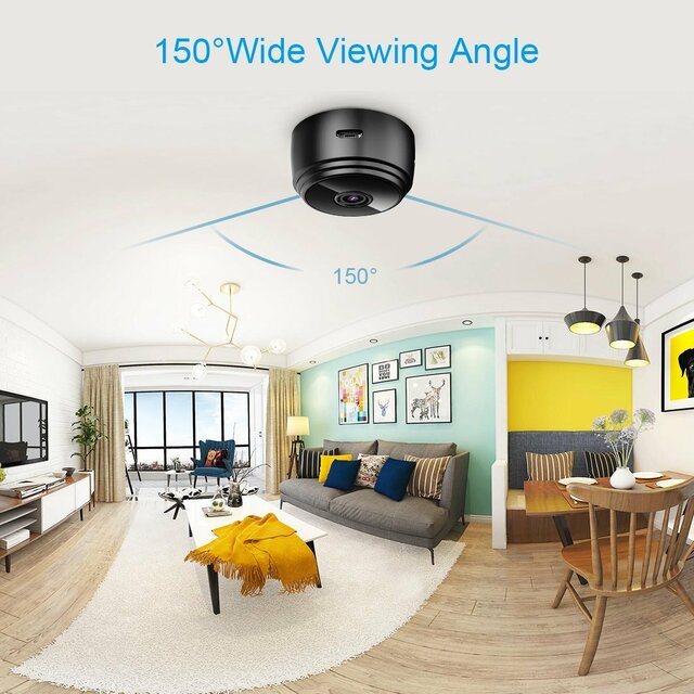 Hidden Video WIFI Camera 1080P Detects Motion and Night Vision Wireless Surveillance