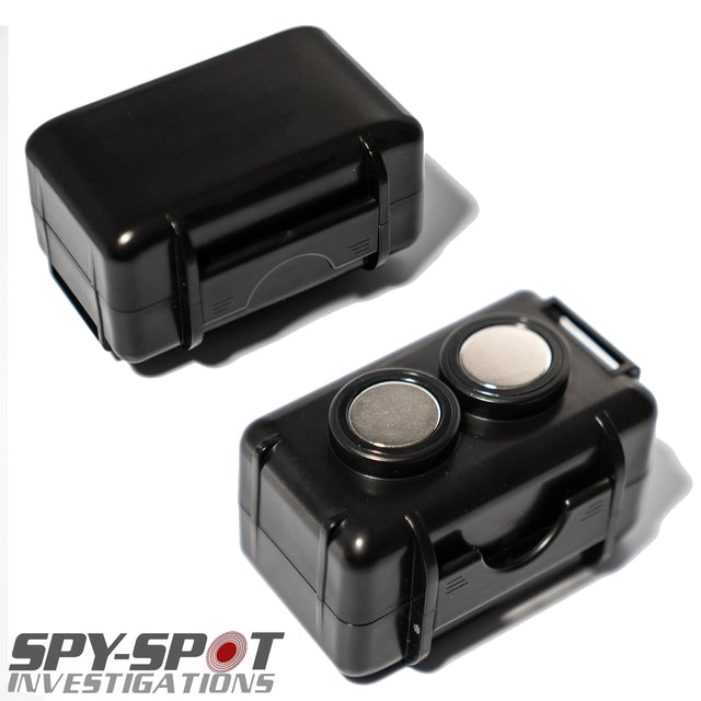 Spy Spot Magnetic Mount Weatherproof Case for GPS Trackers Stash Lock Box