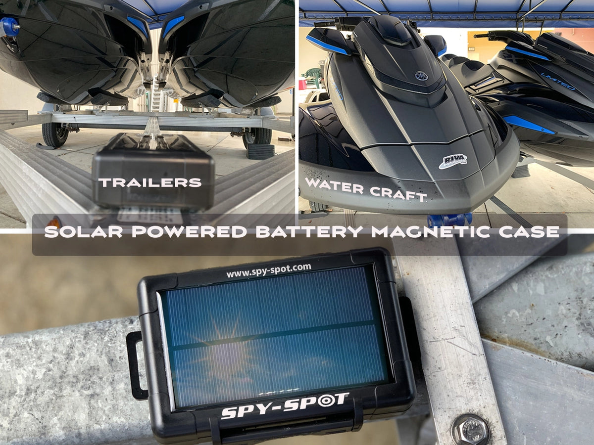 SpySpot Extended Battery with Solar Powered Magnetic Mount Case