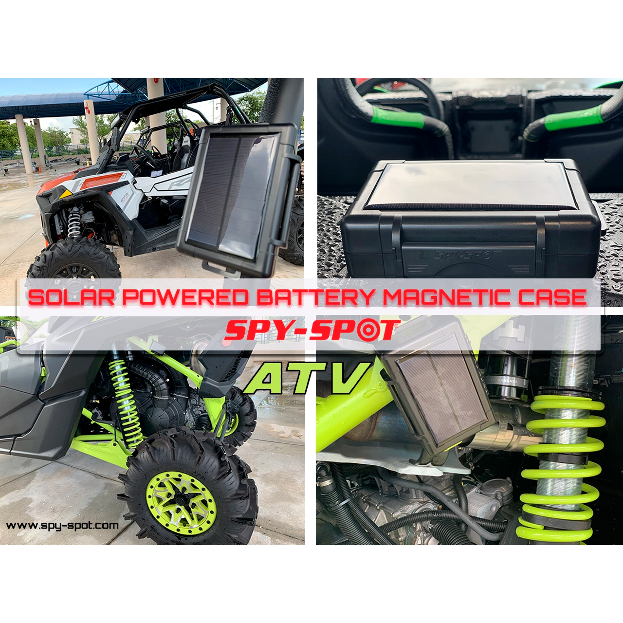 Extended Battery with Solar Powered Magnetic Mount Case