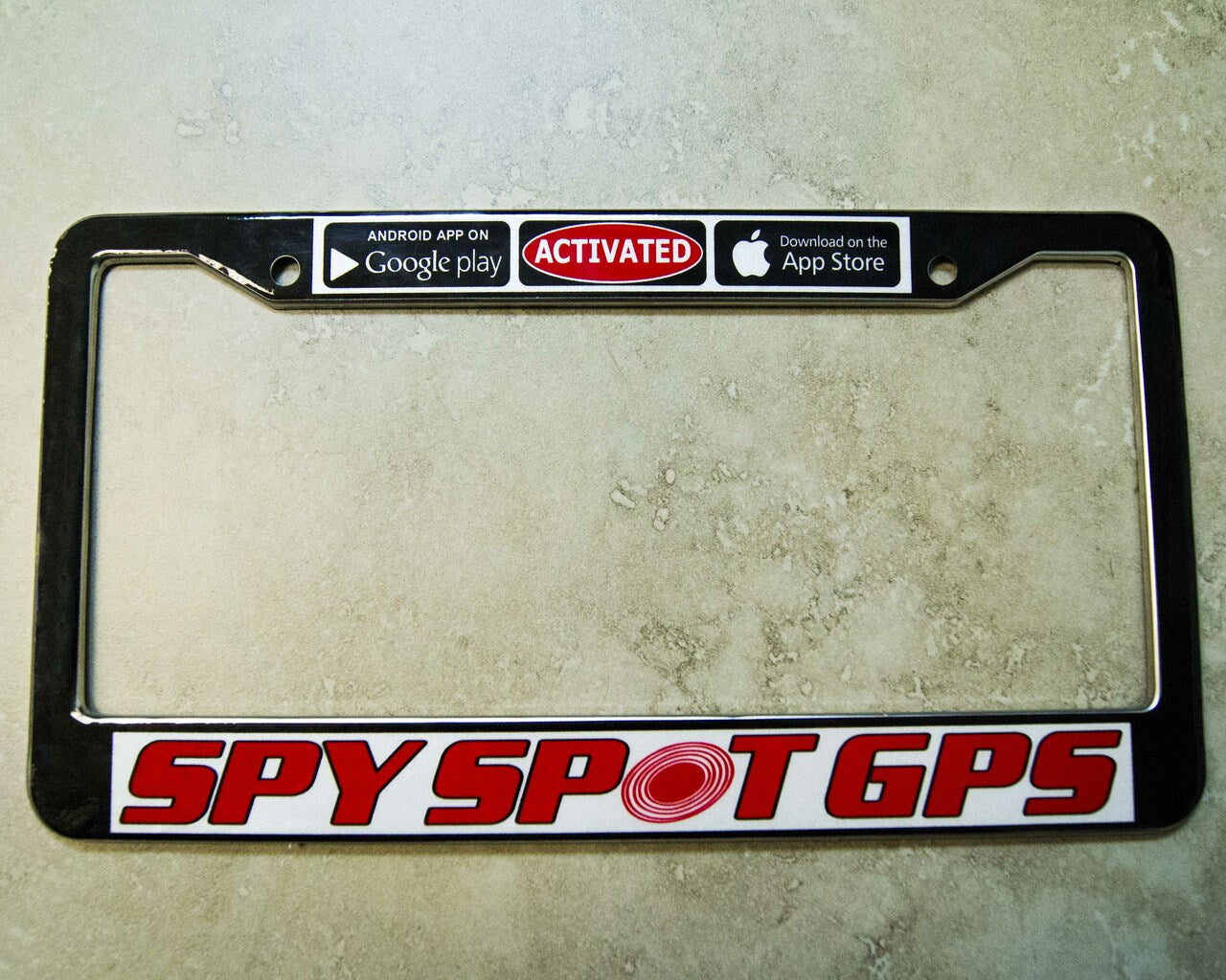 Spy Spot Stainless Steel Chrome License Plate Tag Holder Frame