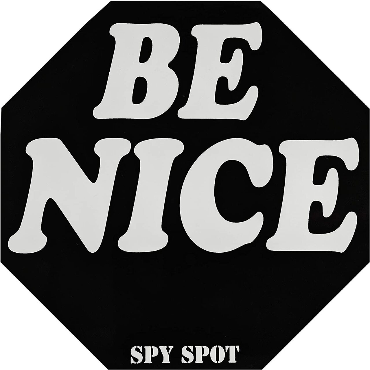 Spy Spot Set of 2 Be Nice Stickers Weatherproof UV Resistant 3.35" x 3.35"
