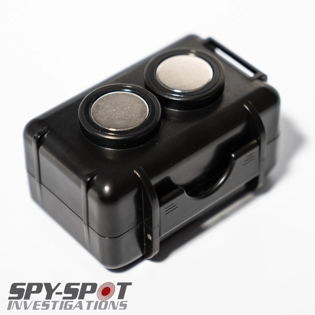 Spy Spot Magnetic Mount Weatherproof Case for GPS Trackers Stash Lock Box