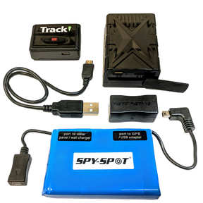SpySpot Tracking Kit - GL320MG Tracker, Solar Powered Magnetic Case,and Battery
