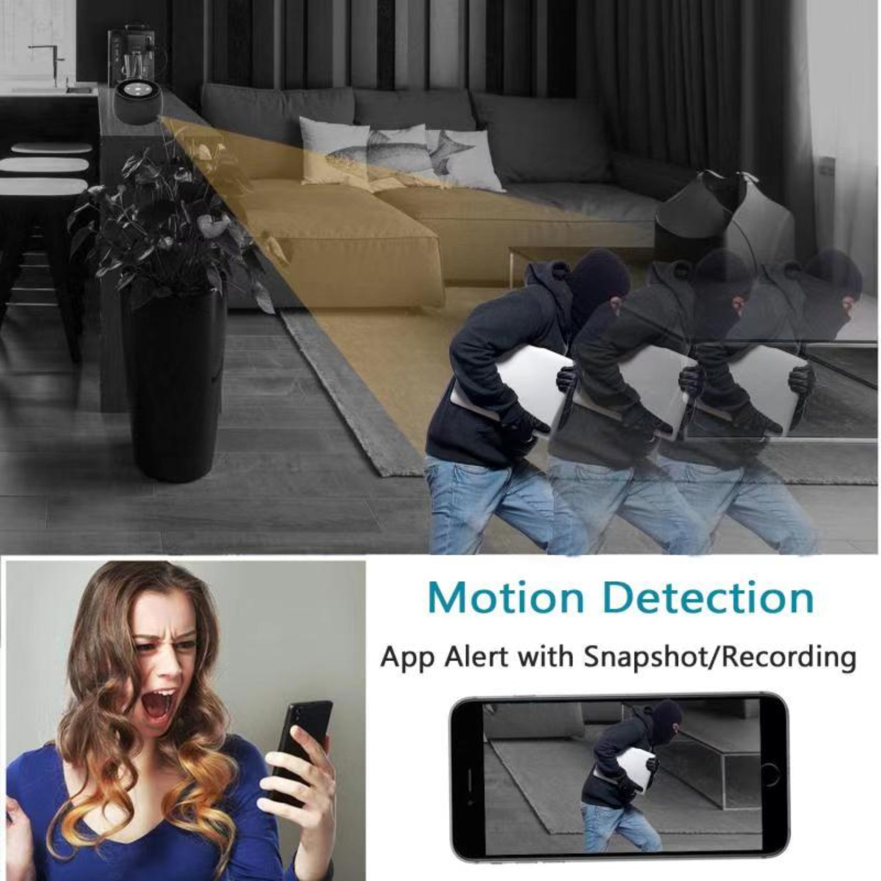 WiFi Hidden Camera Air Purifier - 1080P, Night Vision