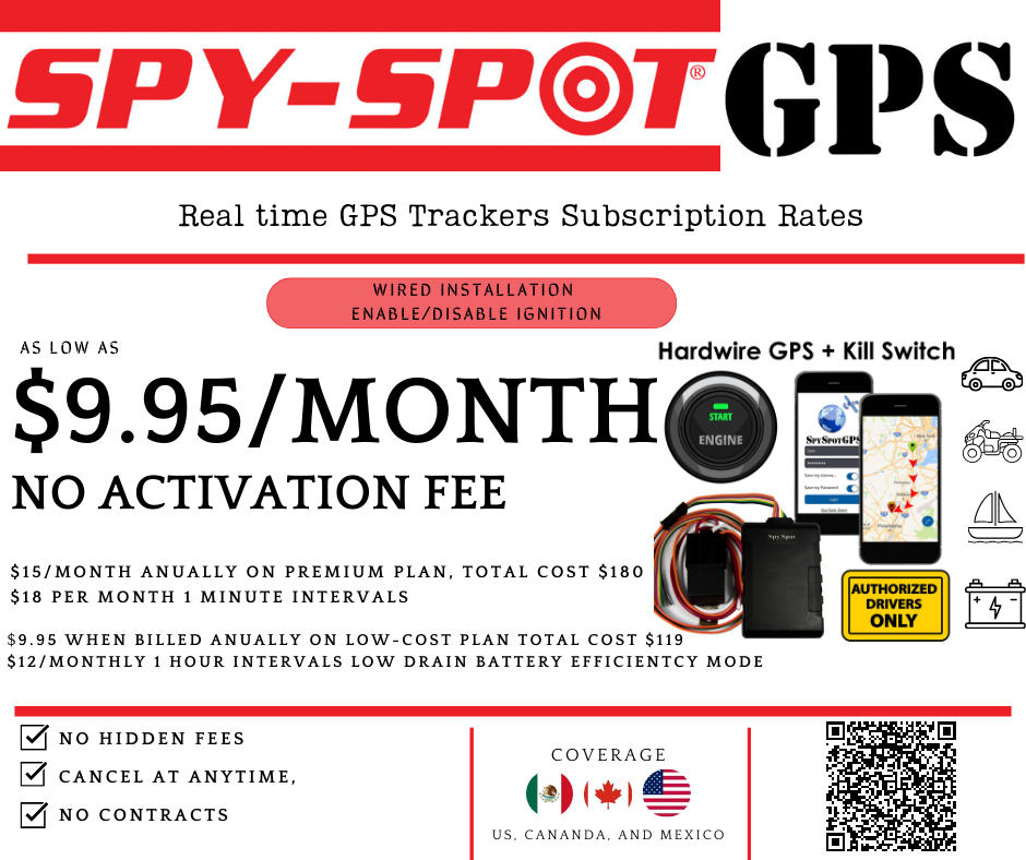 Spy Spot 4G HardWired GPS tracker - Remotely Disable and Enable Ignition