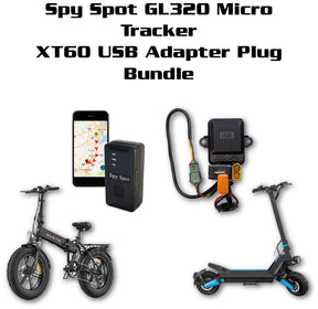 Spy Spot GL320 Micro Tracker & XT60 to USB Power Adapter Bundle – Stay Powered & Connected On the Go