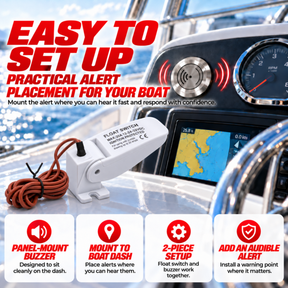 Automatic Float Switch with Buzzer Alarm for Bilge Pump