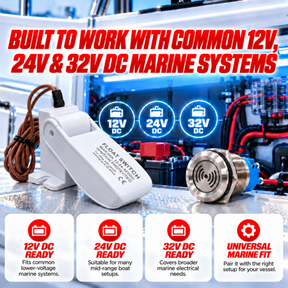 Automatic Float Switch with Buzzer Alarm for Bilge Pump