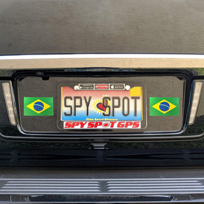 Brazil Flag Stickers 4" x 2.5" Vinyl Decals, Pack of 4