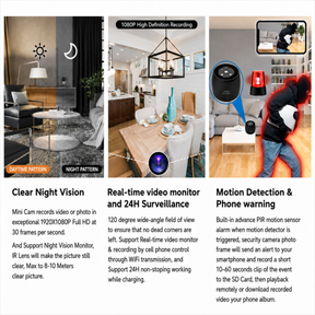 WiFi Hidden Camera Air Purifier - 1080P, Night Vision