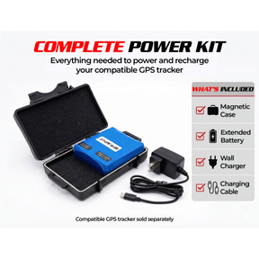 Extended Slim Battery Pack & Large Magnetic GPS Tracker Case