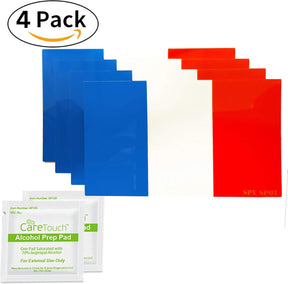 France Flag Stickers 4" x 2.5" Vinyl Decals, Pack of 4