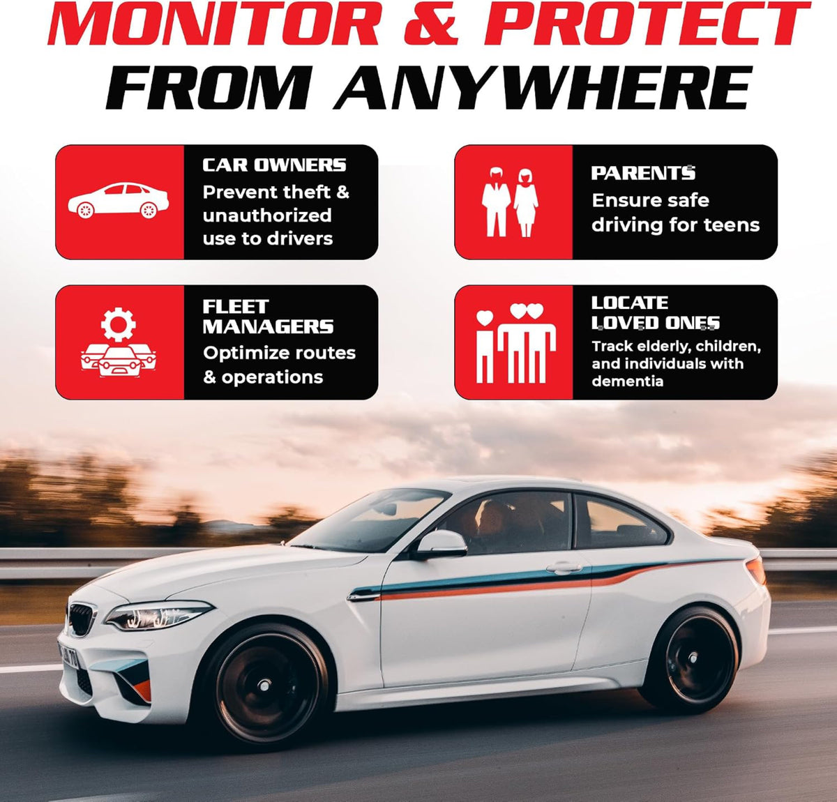 GB130MG 4G LTE GPS Tracker for Vehicles with Real-Time Tracking