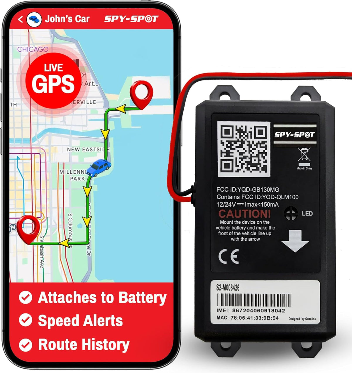 GB130MG 4G LTE GPS Tracker for Vehicles with Real-Time Tracking