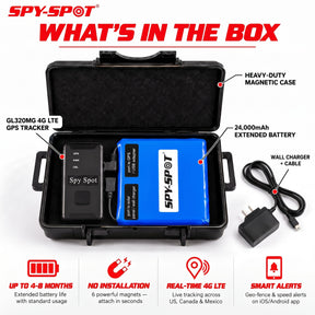 GL320MG 4G GPS Tracker Kit - Large Magnetic Case & Extended Battery Pack