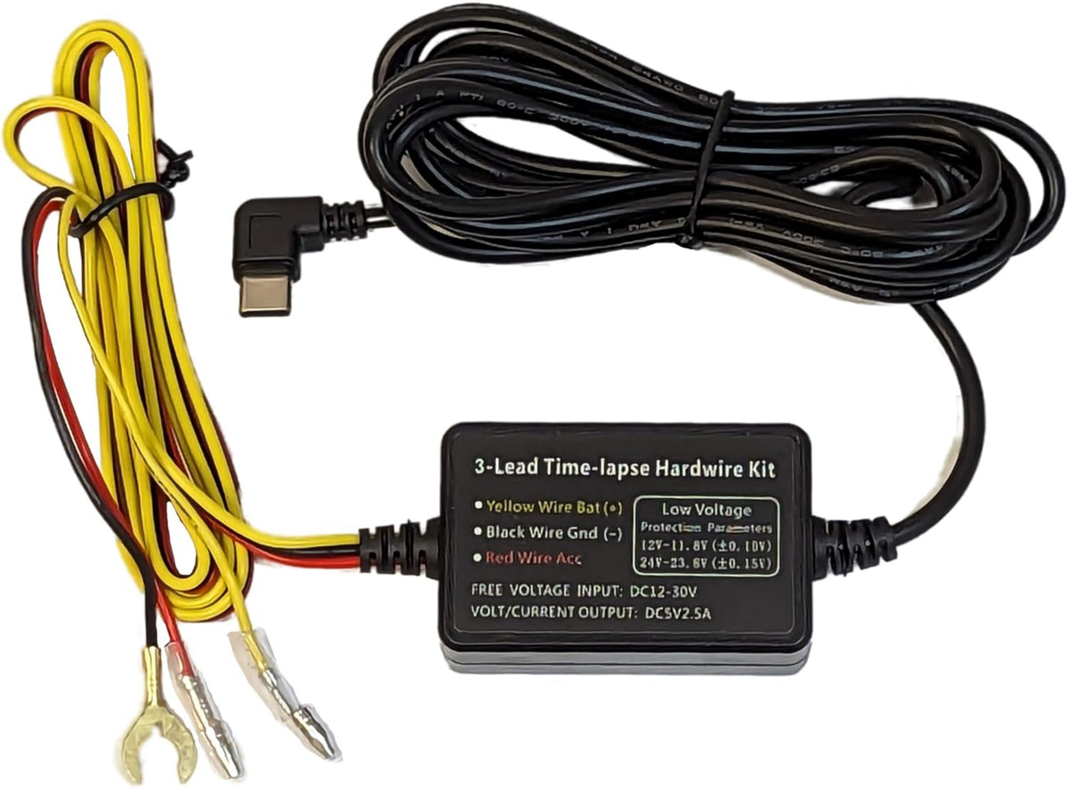 Hard Wire Car Kit USB-C for Micro GPS Tracker GL320MG