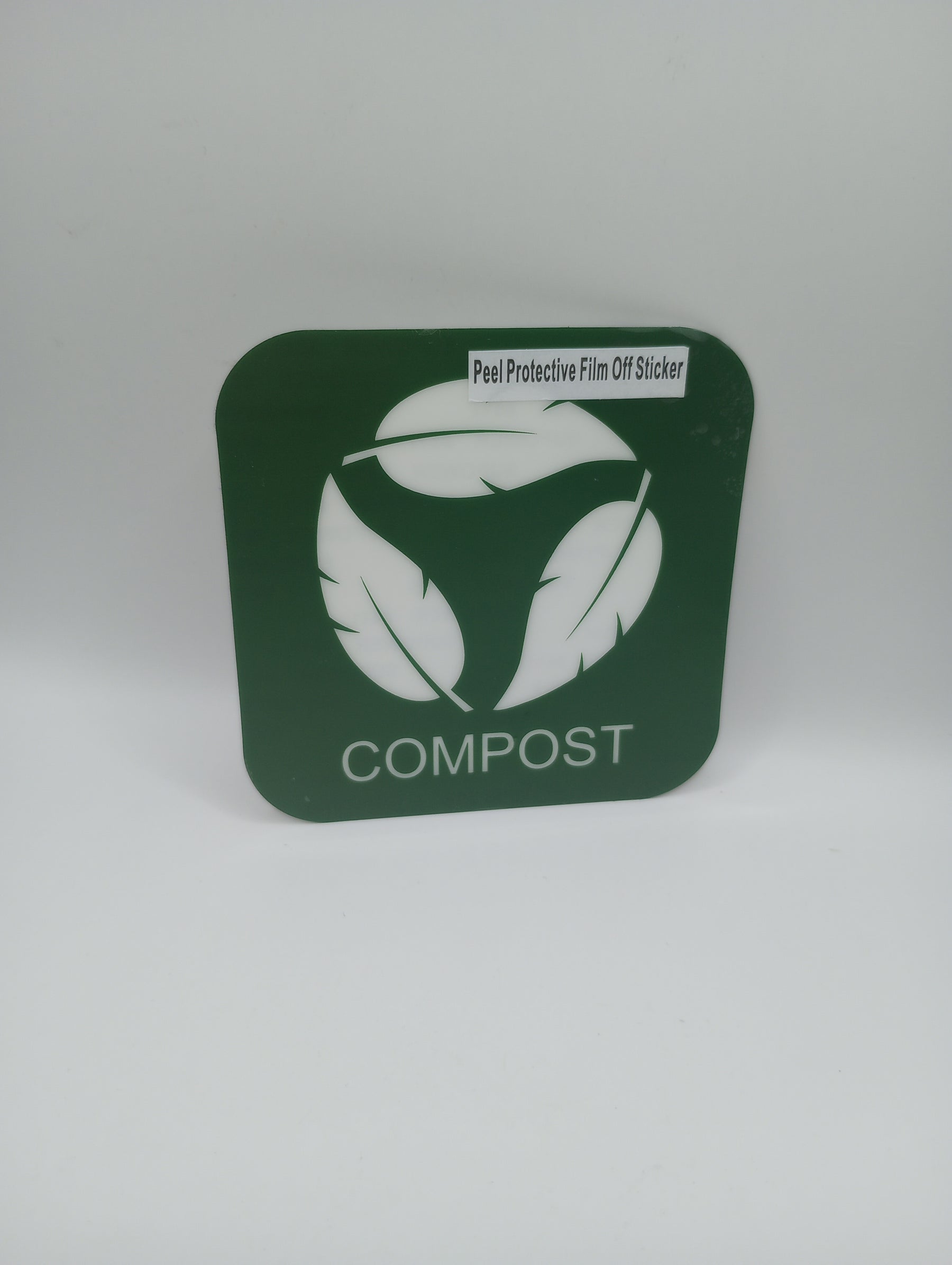 Spy Spot Green Compost Vinyl Decal, 3.5 x 3.5 Water Resistant Heavy Duty Sickers