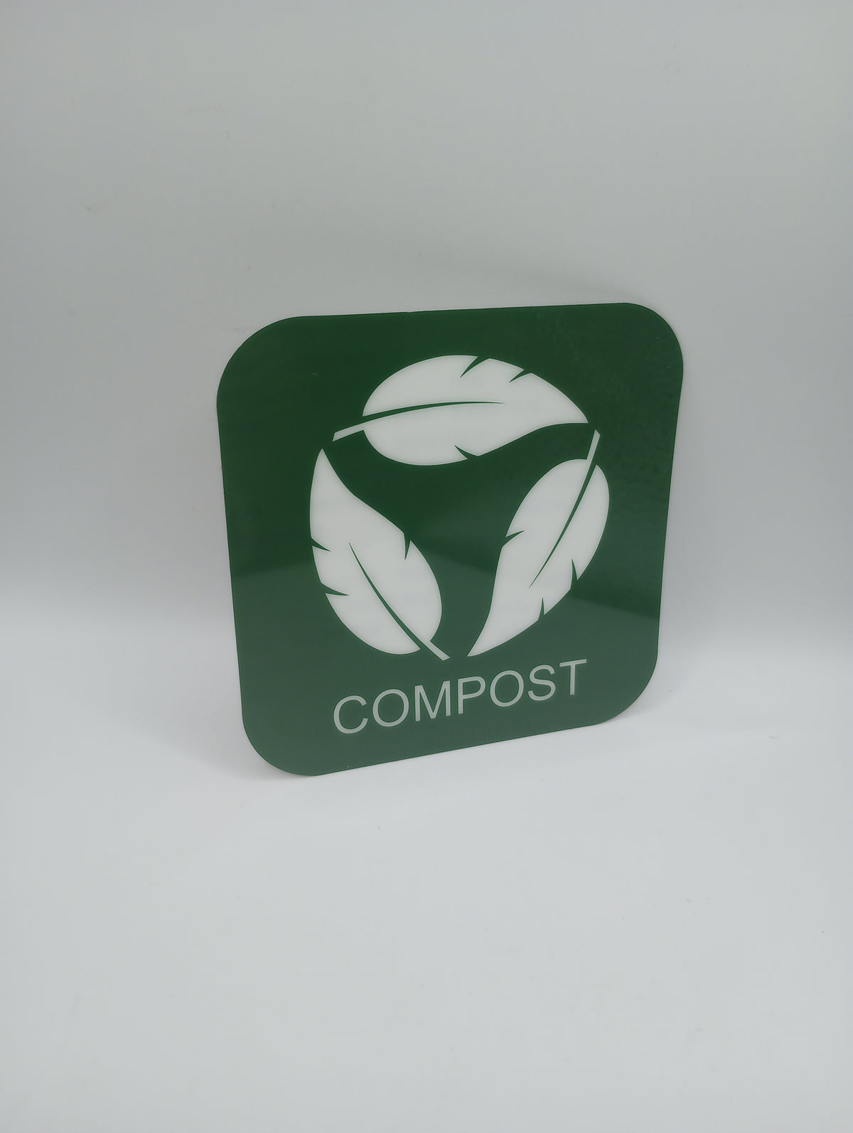 Spy Spot Green Compost Vinyl Decal, 3.5 x 3.5 Water Resistant Heavy Duty Sickers