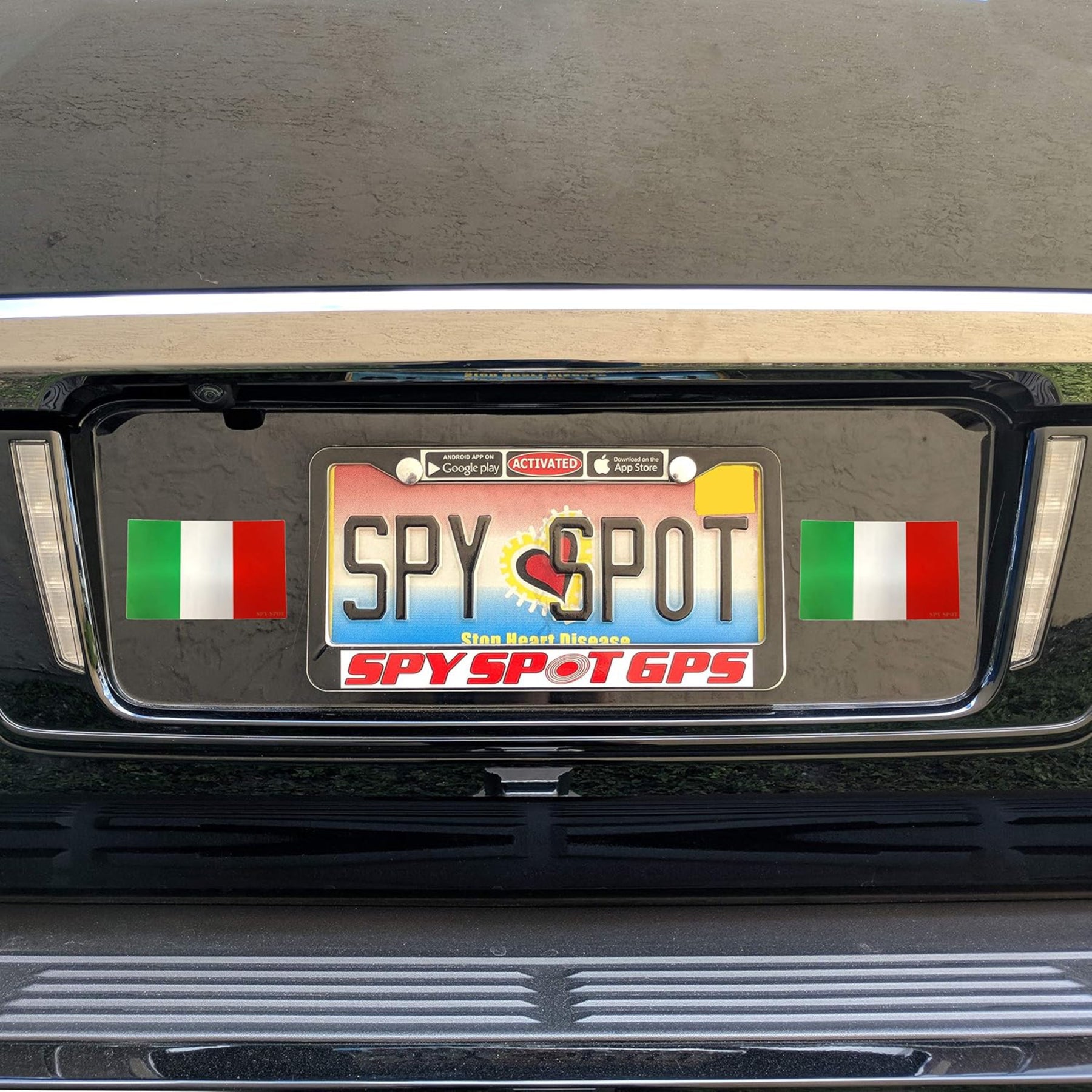 Italy Flag Stickers 4" x 2.5" Vinyl Decals, Pack of 4