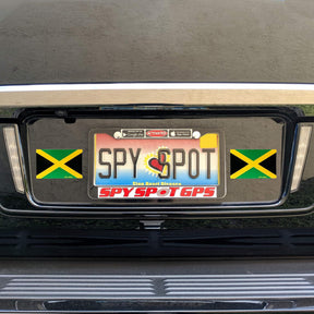Jamaica Flag Stickers 4" x 2.5" Vinyl Decals, Pack of 4