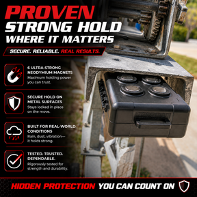 Large Magnetic GPS Tracker Case - Weatherproof Mount Box
