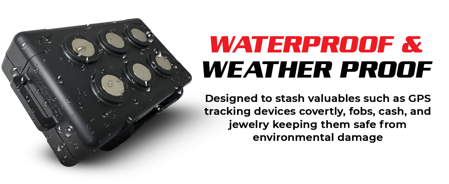 Large Magnetic GPS Tracker Case - Weatherproof Mount Box