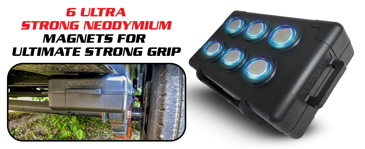 Large Magnetic GPS Tracker Case - Weatherproof Mount Box