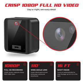 Outdoor WiFi Security Camera 1080P - Night Vision, Two-Way Audio