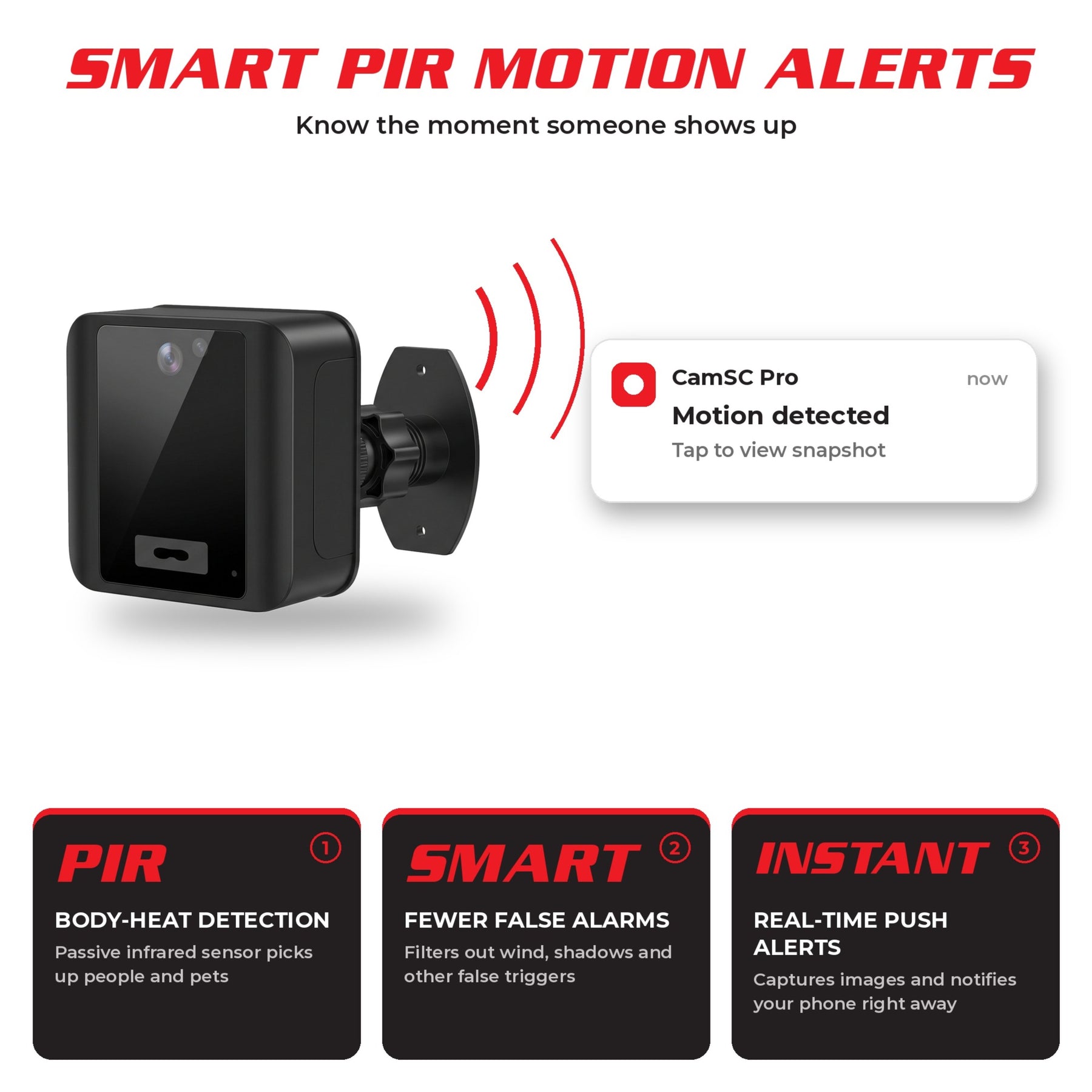 Outdoor WiFi Security Camera 1080P - Night Vision, Two-Way Audio