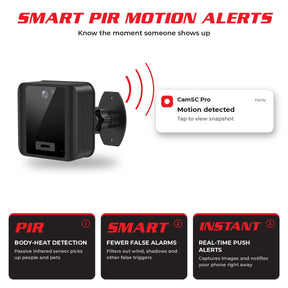 Outdoor WiFi Security Camera 1080P - Night Vision, Two-Way Audio