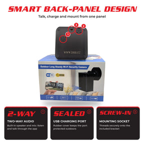 Outdoor WiFi Security Camera 1080P - Night Vision, Two-Way Audio