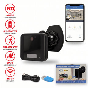 Outdoor WiFi Security Camera 1080P - Night Vision, Two-Way Audio
