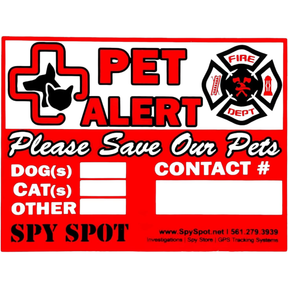 Pet Alert Stickers for Emergency Rescue, 4" x 3", Pack of 6