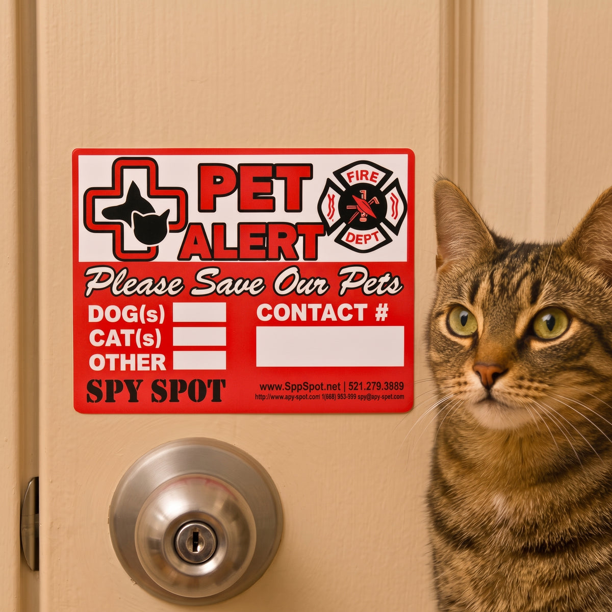 Pet Alert Stickers - Premium Medium Image - 1